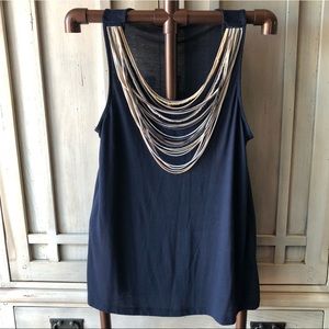 Allen B Beaded Tank Top